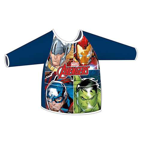 Delantal azul con mangas y bolsillo - Avengers - Marvel