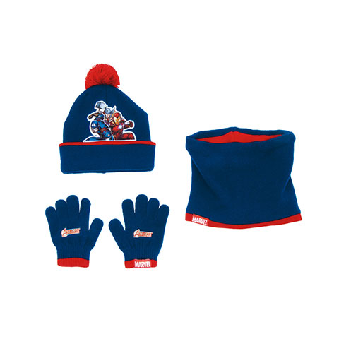 Children’s hat & neckband & gloves set - Avengers - Marvel