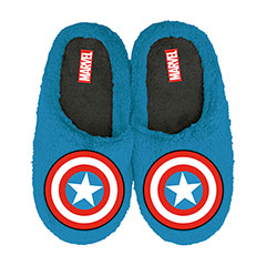 AR02071-MARVEL-Avengers Open Plush Embrodered Slippers with hard sole
