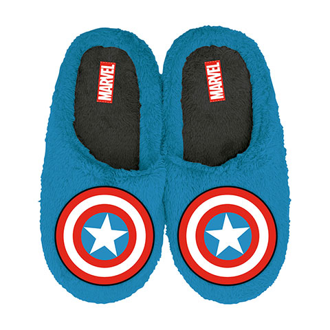 MARVEL-Avengers Open Plush Embrodered Slippers with hard sole