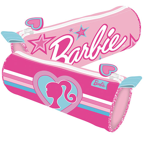 MATTEL-Barbie Cylindrical Pencil case 21x7x7cm