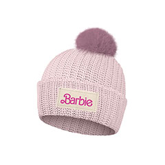 AR04026-MATTEL-Barbie Thick Knitted Hat with fur Pompom