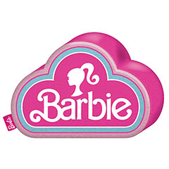 AR04035-Cojín bordado con forma de 40x28x4cm de MATTEL-Barbie