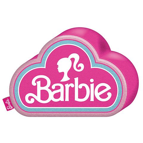 Cojín bordado con forma de 40x28x4cm de MATTEL-Barbie