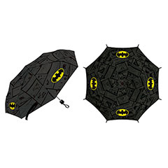 AR05048-Paraguas de poliéster plegable de Warner Bros. ™ -Batman, 8 paneles, diámetro 96cm, apertura manual, a prueba de viento