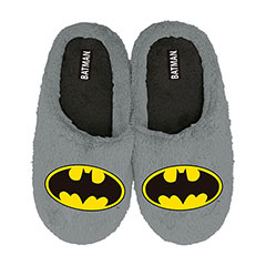 AR05051-Warner Bros. ™ -Batman Open Plush Embrodered Slippers with hard sole
