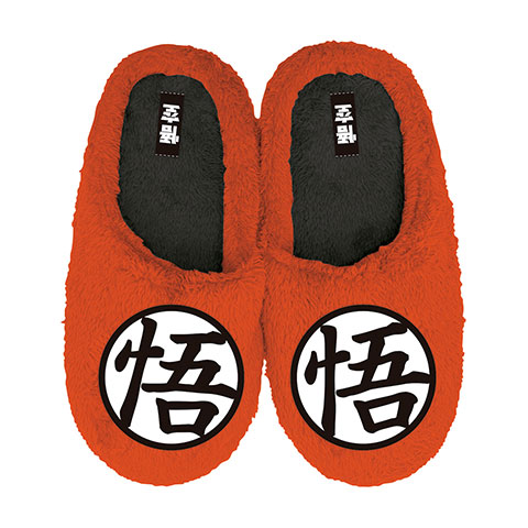 TOEY-ANIMATION-Dragon Ball Open Plush Embrodered Slippers with hard sole