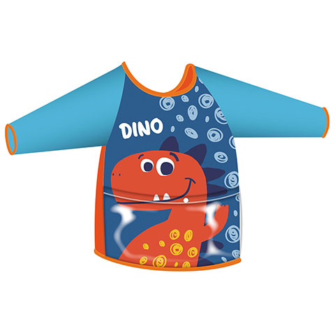 ZASKA-Dino Apron with sleeves for activities
