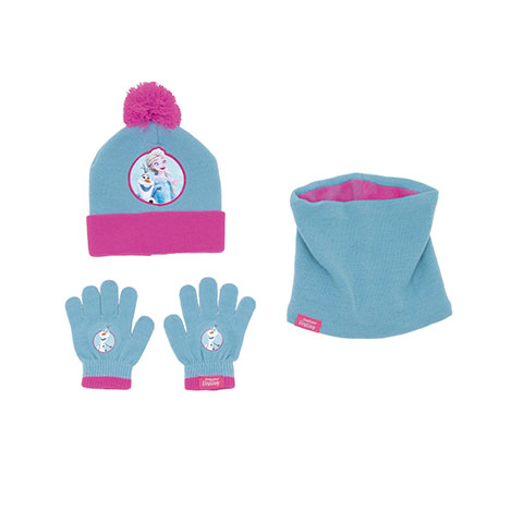 Set cappello, scaldacollo e guanti per bambini - Memories -Frozen - Disney