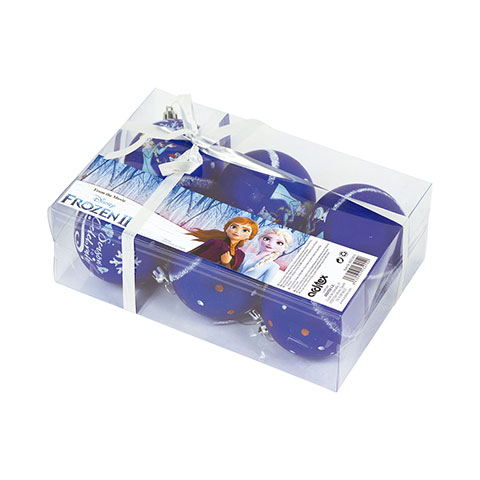 Pack de 6 adornos navideños - Azul - Frozen