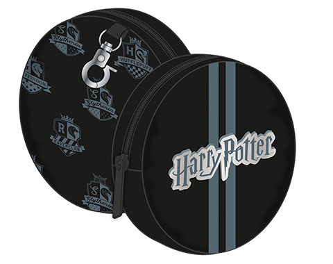 Warner Bros. ™ -Harry Potter Round purse with zipper and carabiner 9x9x2cm