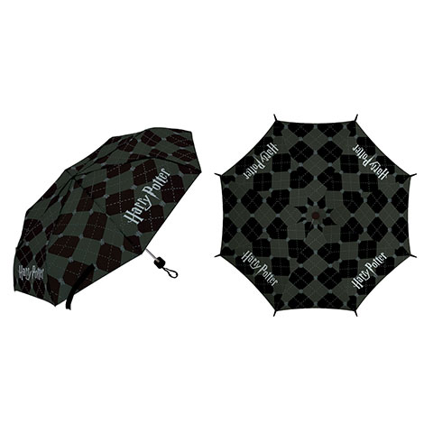 Warner Bros. ™ -Harry Potter Polyester foldable umbrella, 8 panels, diameter 96cm, manual opening, Windproof