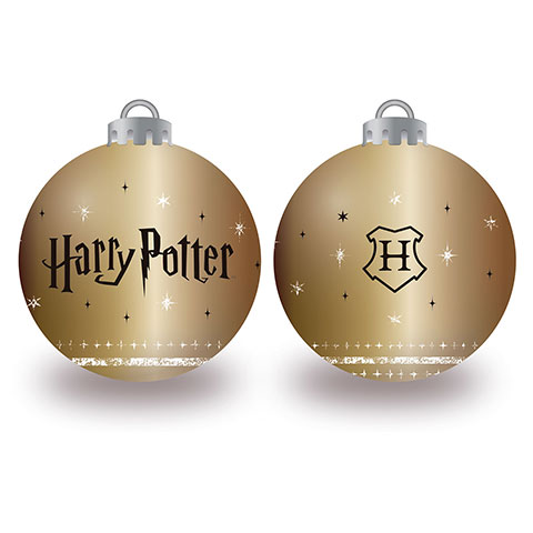 Lot de 6 boules de Noël - Doré - Harry Potter
