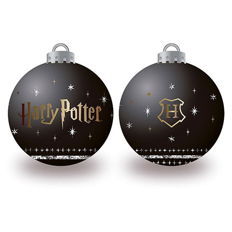 Lot von 6 Weihnachtskugeln - Schwarz - Harry Potter