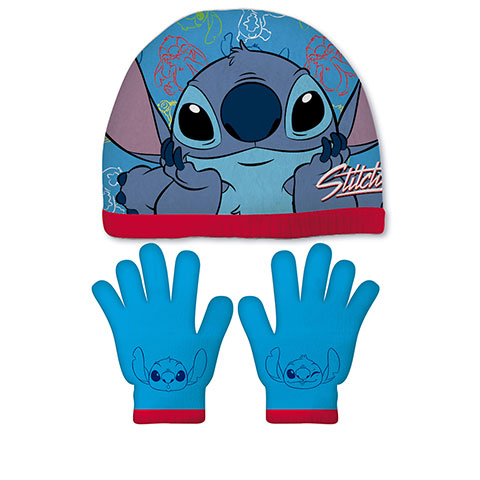 Set di guanti berretto e scaldacollo DISNEY-Lilo & Stitch