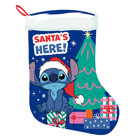 DISNEY-Lilo & Stitch Christmas Santa sock 42x32cm