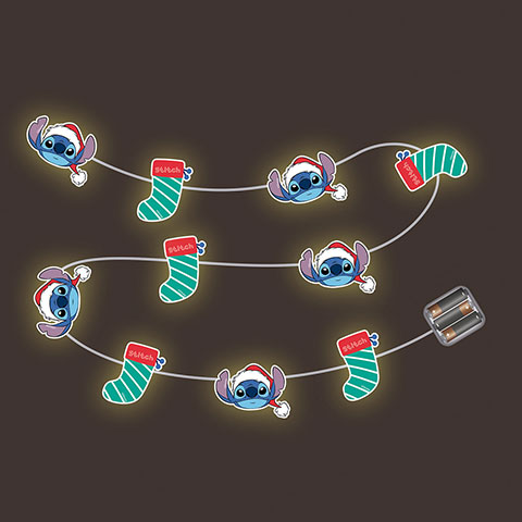 Guirlande lumineuse de Noël - Lilo & Stitch 