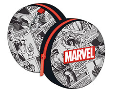 AR24002-MARVEL-Classics Round purse with zipper and carabiner 9x9x2cm