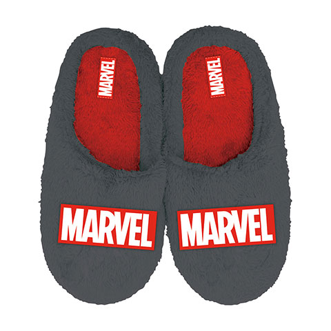 MARVEL-Classics Open Plush Embrodered Slippers with hard sole
