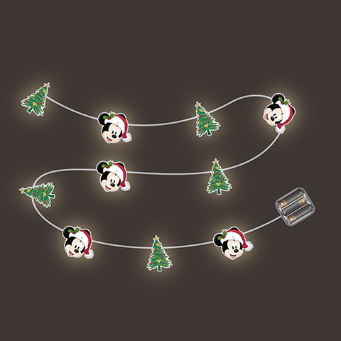 Guirnalda de luces de Navidad - Mickey Mouse
