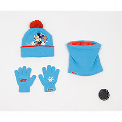 AR25042-DISNEY-Mickey Set of magic gloves, hat and knitted buff DISNEY-Mickey