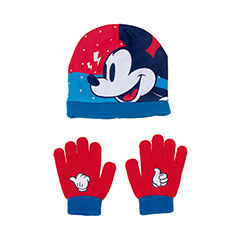 AR25046-Ensemble de gants magiques et capuchon en polyester de DISNEY-Mickey
