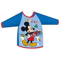 AR25071-Delantal con mangas y bolsillo para actividades de DISNEY-Mickey