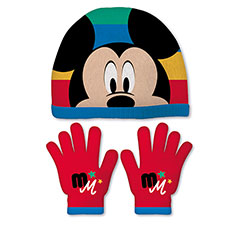 AR25129-Ensemble de gants magiques et capuchon en polyester de DISNEY-Mickey