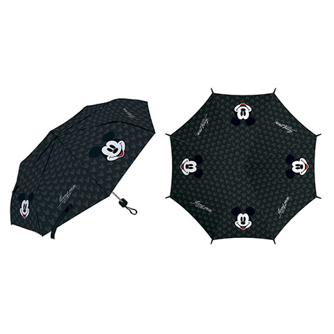 Paraguas de poliéster plegable de DISNEY-Mickey, 8 paneles, diámetro 96cm, apertura manual, a prueba de viento