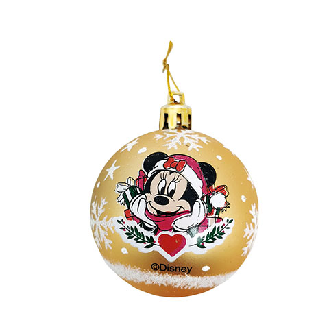 Pack of 6 Christmas ornaments - Gold - Minnie Mouse