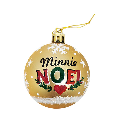 Lot de 6 boules de Noël - Doré - Minnie Mouse