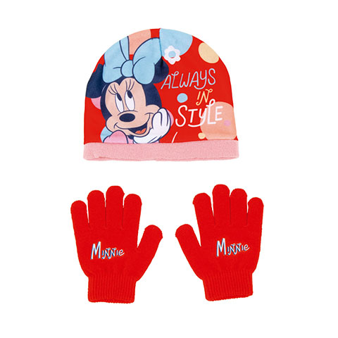 DISNEY-Minnie Set of Magic Gloves and Polyester Cap