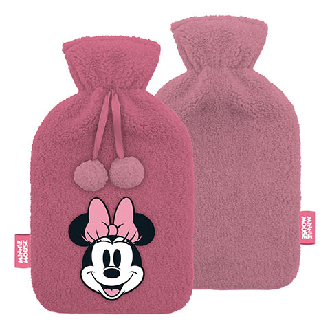 Hot water bottle - Plush cover - Minnie Mouse