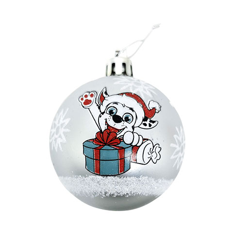Pack of 6 Christmas ornaments - Grey - Paw Patrol
