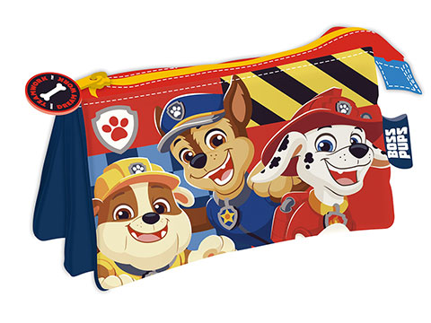 Triple pencil case - Chase, Marshall, Rubble - Paw Patrol