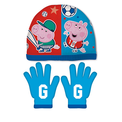 Set di guanti e berretto EONE-George Pig