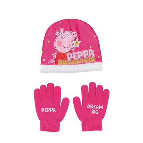 Set aus magischen Handschuhen und Polyesterkappe von EONE-Peppa Pig