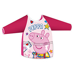 AR37103-Delantal con mangas y bolsillo para actividades de EONE-Peppa Pig