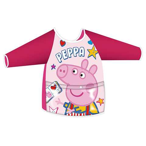 Delantal con mangas y bolsillo para actividades de EONE-Peppa Pig