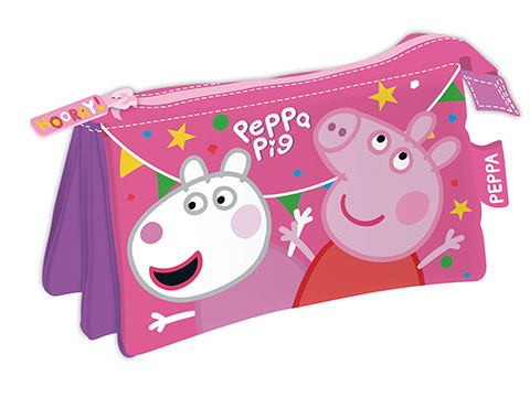 Triple pencil case - Peppa & Suzy - Peppa Pig