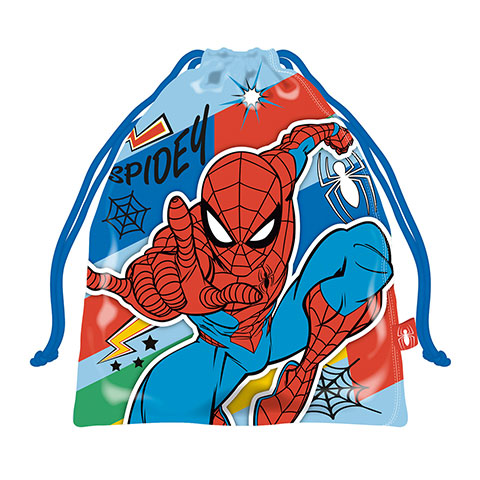 Zainetto sacca con cordino per snack 26.5X21.5cm MARVEL-Spiderman