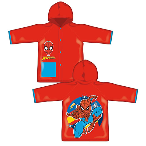 MARVEL-Spiderman PVC Raincoat w/hood