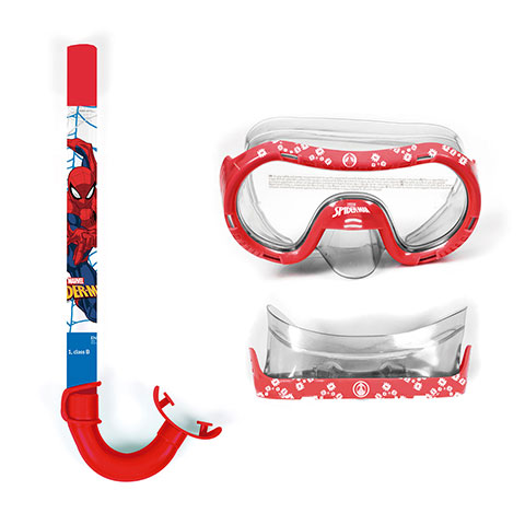 Set de buceo infantil de gafas y tubo de MARVEL-Spiderman