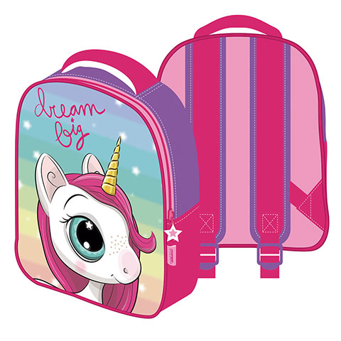 ZASKA-Unicorn 3D Backpack 26x32x10cm