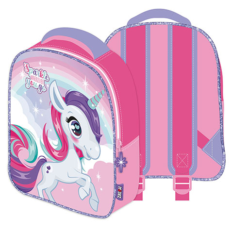 ZASKA-Unicorn 3D Backpack 26x32x10cm