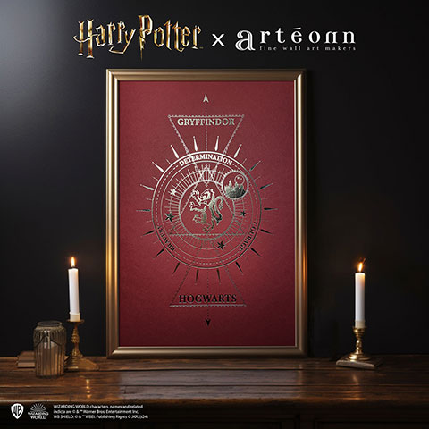 Poster da collezione Griffondoro - Harry Potter