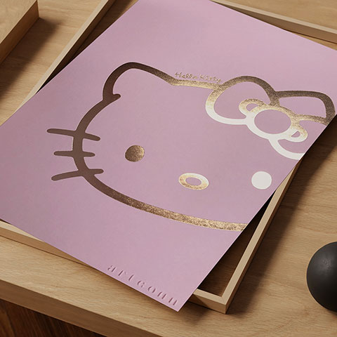 Póster de coleccionista - Cut face - Hello Kitty