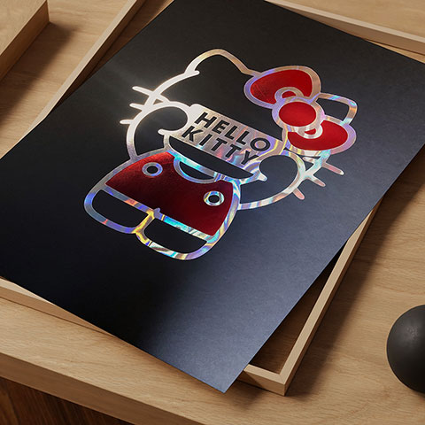 Collector’s poster - holo sign - Hello Kitty