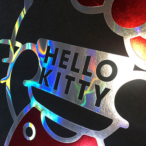 Sammelplakat -holo sign - Hello Kitty