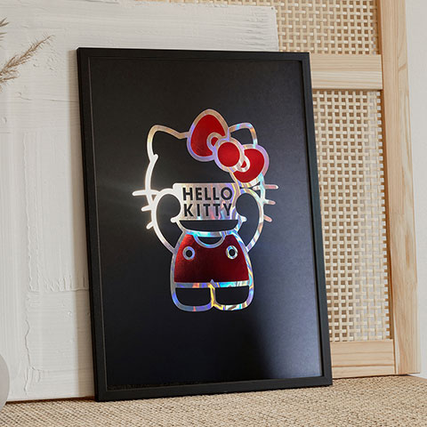 Affiche de collection - Sign holo - Hello Kitty